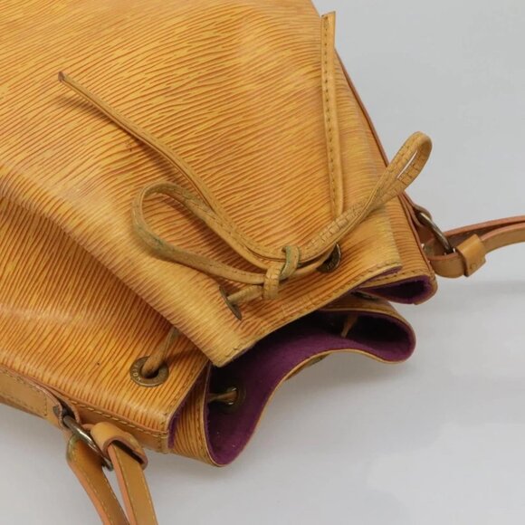 LOUIS VUITTON Epi Petit Noe Shoulder Bag Yellow M44109 LV Auth 131902 - Picture 12 of 14